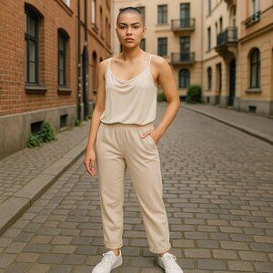 J. Crew 365 Stretch Camisole Top Ladies Large NWT L2281 SPI color Preppy